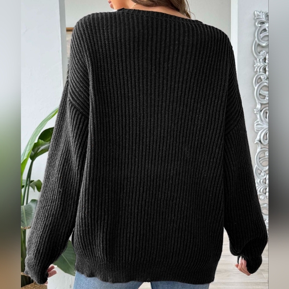 Mixed Melody Sweater - Black - Picture 3 of 3